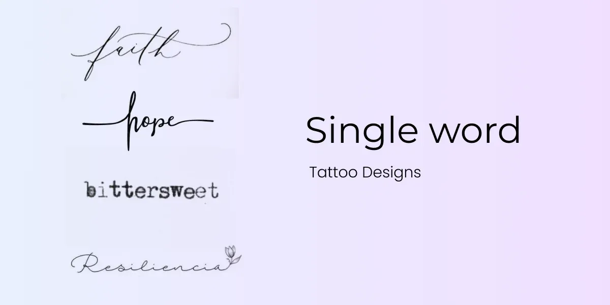 Single word Tattoo Designs.webp