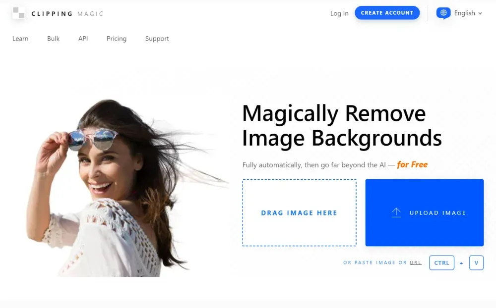 Website interface Clipping Magic.webp
